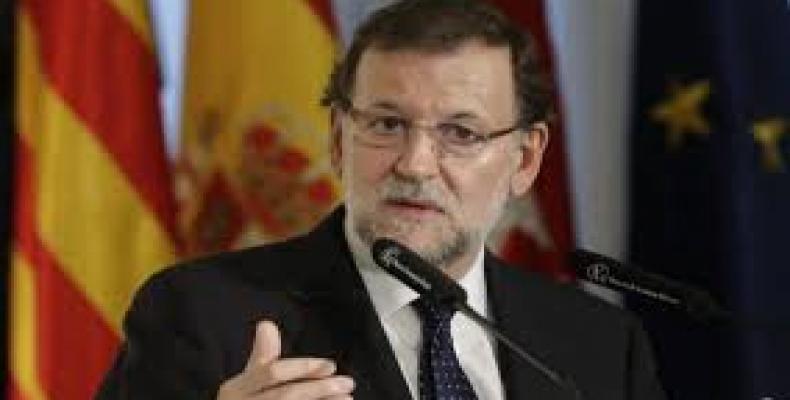 Presidente en funciones del Gobierno español, Mariano Rajoy,