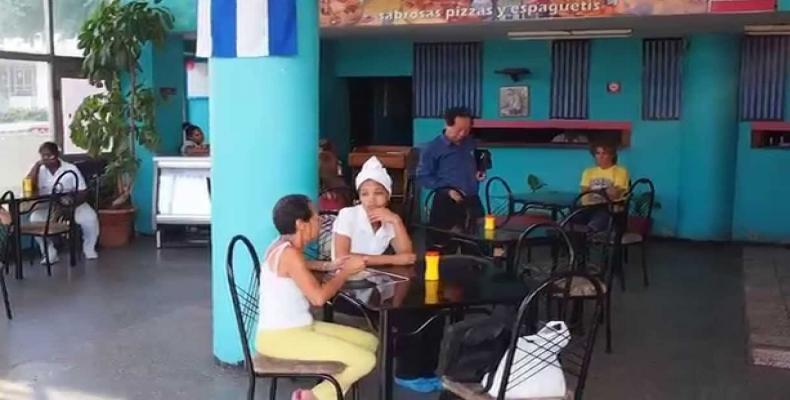 pizzeria Buona Sera en Cuba. FUENTE: youtube.