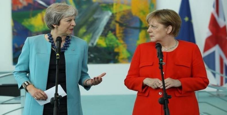 Theresa May and Angela Merkel. Foto/BBC