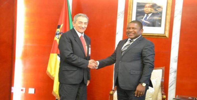 Presidente de Mozambique recibe a delegación del PCC. Foto: ACN.