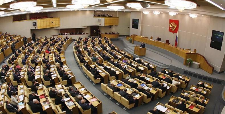 Duma Estatal Rusa. Foto tomada de Internet