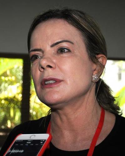 Gleisi Hoffman, presidenta del PT