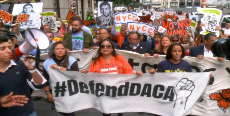 U.S. federal judge rules DACA must continue.  Photo: Democracy Now