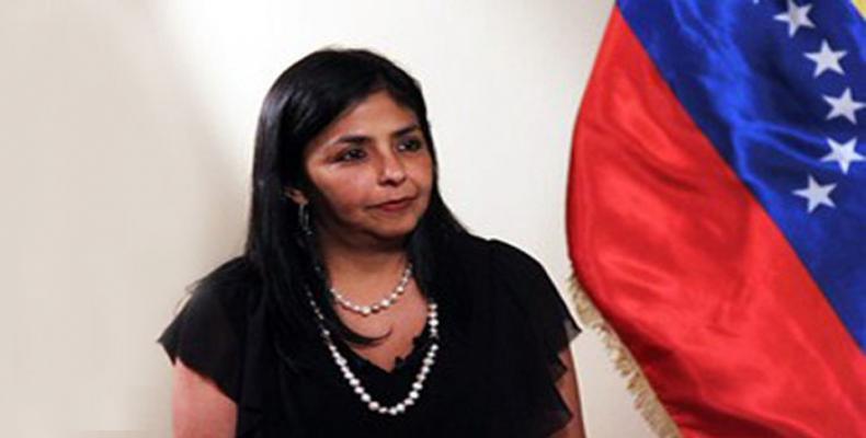 Vicepresidenta ejecutiva de Venezuela, Delcy Rodríguez