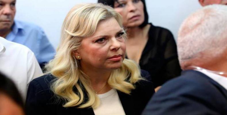 Wife of Israeli prime minister, Sara Netanyahu, on trial for fraud.  Photo: Press TV