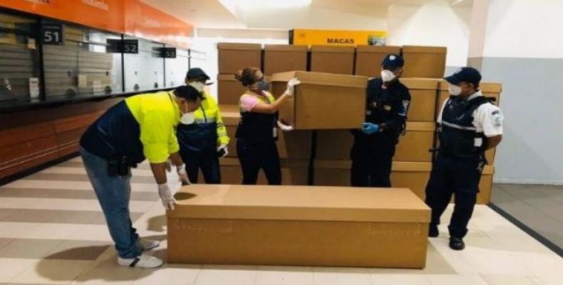 Cardboard coffins in Guayaquil will be delivered to the city's poor amid the rise in deaths due to COVID-19. 