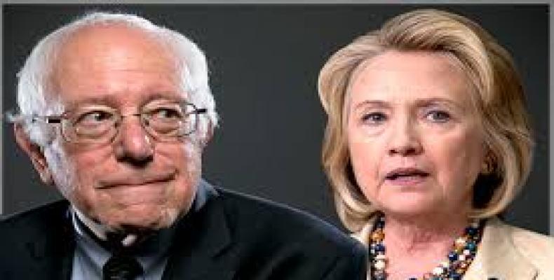 Sanders y Clinton