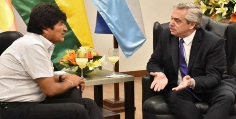 Alberto Fernandez expressed respect for Evo Morales.  (Photo: Telesur)