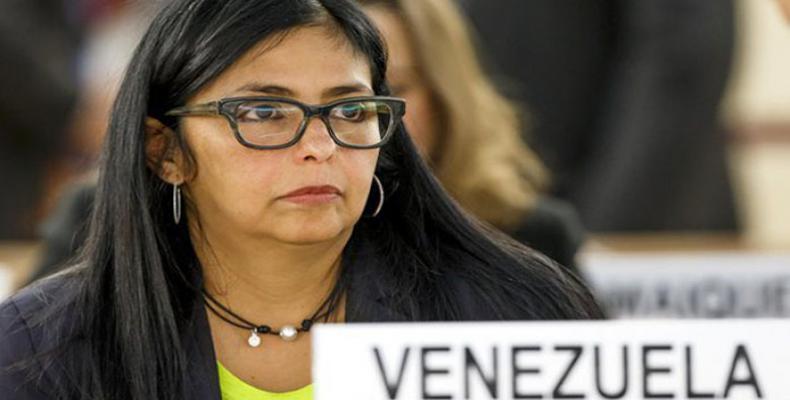 titular de la Asamblea Nacional Constituyente (ANC) de Venezuela, Delcy Rodríguez
