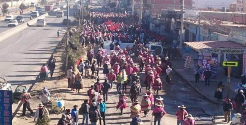 Marchas en Bolivia