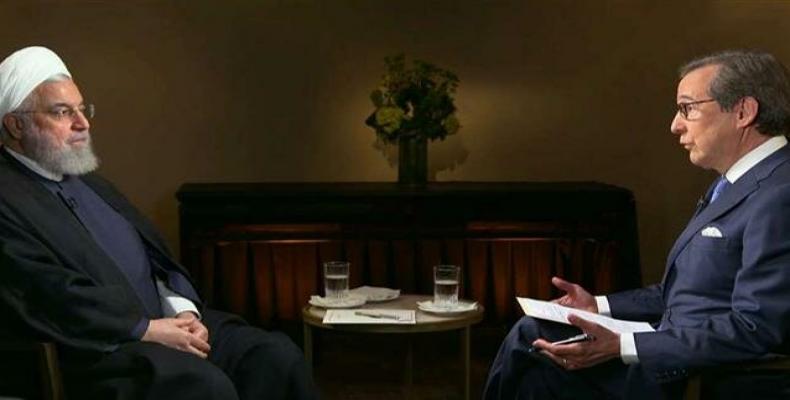 Frame grab from Iranian president’s interview with Chris Wallace.  (Photo: Fox News)