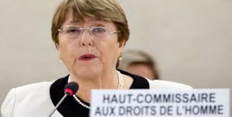 United Nations High Commissioner for Human Rights, Michelle Bachelet.
