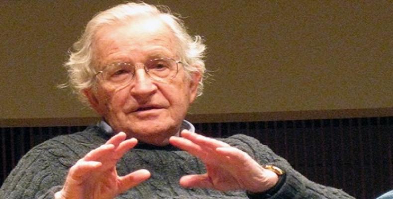 American Scholar and Political Activist Noam Chomsky