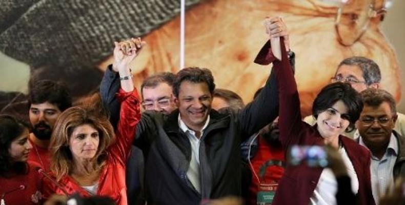 Brazilian presidential candidate Fernando Haddad.  Photo: teleSUR