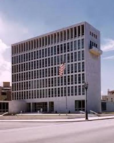 L'ambassade des Etats-Unis à La Havane. Photo des archives.