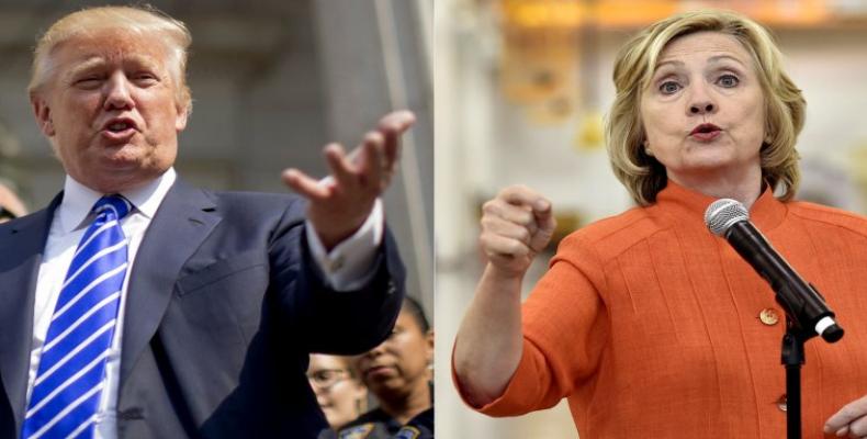 Trump y Clinton siguen al frente de primarias en EE.UU.