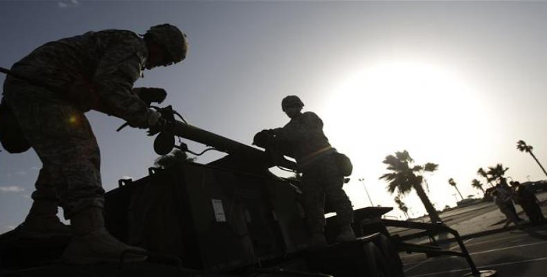 The file photo shows US and Israeli forces preparing for joint exercises.  Photo: File