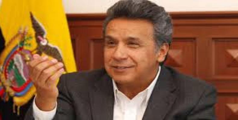 Candidato gubernamental del Movimiento Alianza PAIS Lenín Moreno