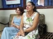 María Justa Calle Andrades, embajadora de Ecuador en La Habana y Yamile Manzor 1ra Presidenta de la Asociación de cubanos residentes en Ecuador.